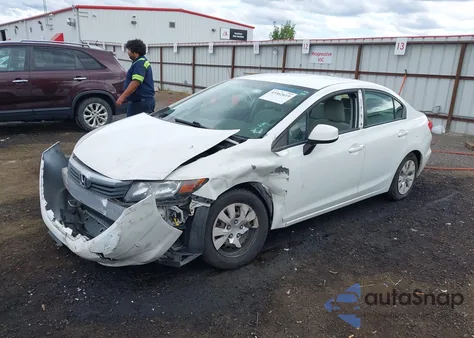 2012 Honda Civic Lx from USA, damaged, VIN 2HGFB2F56CH610845